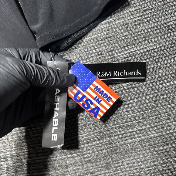 R&M Richards Women's M Black Sheer Cardigan Made in USA - Picture 4 of 13